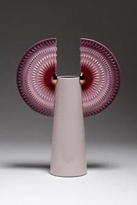Bosa - Vaso Oasis Solar Disc Bird Grigio Lilla Bosa - Designer Sara Ricciardi - Picture 1 of 2