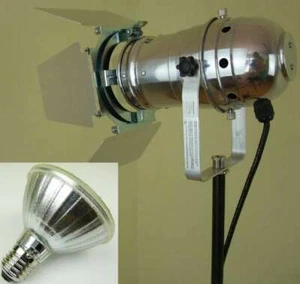 PAR 30 Spot Scheinwerfer PROFI Silber, 11 W LED Leuchtmittel & Flügelbegrenzer  - Picture 1 of 12