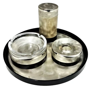 Mid Century Art Deco Nouveau Vtg WMG German Brushed Stainless Tray Atomic - Picture 1 of 5