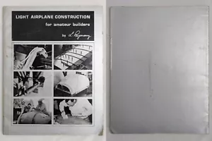 L. Pazmany Light Airplane Construction for Amateur Builders 1970 Trade Paperback - Picture 1 of 20