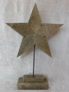 Stern auf Ständer, Holz ca. 41 cm  - Bild 1 von 2