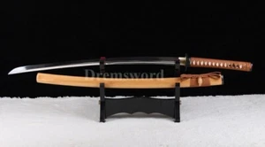 Hand Forged Japanese Samurai Katana Sword 9260 Spring Steel UNOKUBI-ZUKURI Sharp - Picture 1 of 15