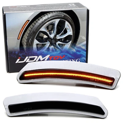 Amber Full LED Strip Smoked Wheelarch Side Markers For 2018-up Lexus LC 500 500h - Image 1 of 4