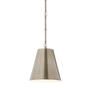 NEW HOME DECORATORS 1-Light Pewter Mini Pendant with Decor Rod - Picture 1 of 2