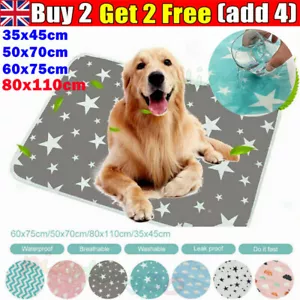 Washable Large Pet Pee Pads Mats,Puppy Training Pad,Toilet Wee Cat&Dog Supplies - Picture 1 of 9