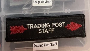 TRADING POST ORDER ARROW POSTITION STRIP FUNNY UNIFORM BOY SCOUT PATCH SPOOF - Bild 1 von 1