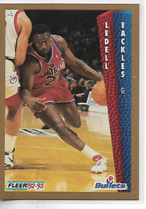 1992-93 Fleer Ledell Eackles Card