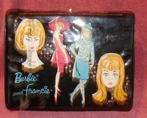 barbie and francie /lunchbox/ vintage/plastic - Picture 1 of 3