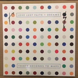 Signed 30 Thirty Seconds To Mars Love Lust Faith + Dreams 2 LP Disc Vinyl Auto - Picture 1 of 10