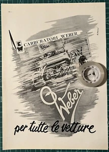 Rarissima Pubblicita’ Carburatori WEBER 1959 - Foto 1 di 1