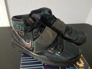 Nike Kyrie 6 Shot Clock Black Athletic Basketball Shoes 4.5 Big Kid - Picture 1 of 7
