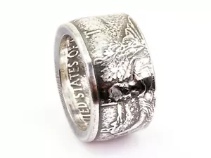 Münzring USA American Silver Eagle Feinsilber 999er Größe 66 bis 76, Silberring - Picture 1 of 3