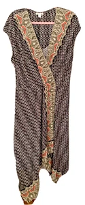 Ladies XL CATO Short Sleeve Dress Multicolor - Picture 1 of 6