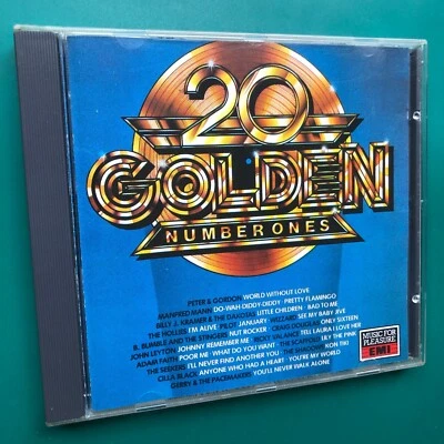 20 GOLDEN NUMBER ONES Pop Rock CD Adam Faith Hollies Shadows Cilla Black Wizzard - Изображение 1 из 4