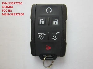 OEM CHEVY GM KEYLESS REMOTE KEY FOB ALARM TRANSMITTER 13577760 434Mhz EU Version - Picture 1 of 3