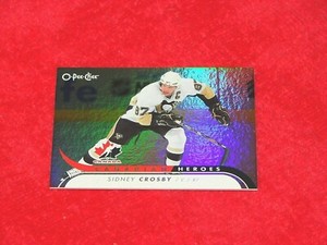 SIDNEY CROSBY PENGUINS 2009-10 O-PEE-CHEE CANADIAN HEROES FOIL #CBH6 (H-768)