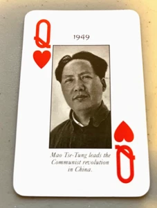 Mao Tse Tung China Political Playing Card Communist Revolution in China - Picture 1 of 1