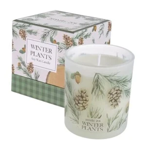 Christmas Scented Candle - 6oz Soy Wax Candle for Christmas Winter Plants - Picture 1 of 6