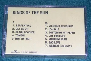KINGS OF THE SUN - Self Titled (Cassette, 1987) Very Good+ - Imagen 1 de 1