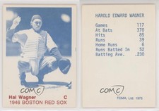 1975 TCMA 1946 Boston Red Sox Blue Back Hal Wagner