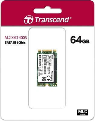 Transcend 64GB MTS400S SSD - M.2 2242 SATAIII - Internal Solid State Drive (NEW) - Image 1 of 4