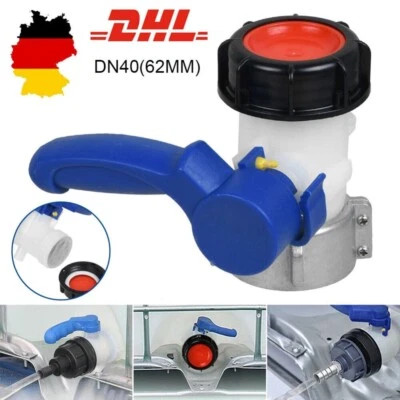 IBC Adapter Klappenhahn 62mm Absperrhahn Auslaufhahn f. IBC Container Wassertank - Bild 1 von 4