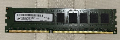 3x2GB Micron 1Rx8 PC3L-10600E MT9KSF25672AZ-1G4D1ZE DDR3 RAM (6GB in Total) - Image 1 of 2