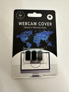 Laptop Camera Cover Slide (3 Pack) Webcam Cover Slider Stickers - Picture 1 of 2