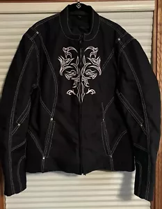 MOTORCYCLE JACKET WOMENS 3XL MILWAUKEE PERFORMANCE JACKET BLACK AND PINK - Picture 1 of 12