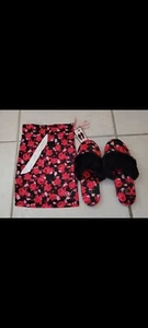 Victoria's Secret Slippers Satin Cozy Women's NWT Size M(7-8).With satin bag - Picture 1 of 11