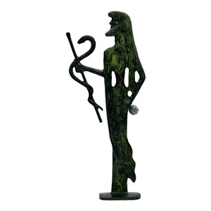 Asclepius Greek God of Medicine and Healing Real Bronze Metal Art Statue - Picture 1 of 4