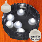 12X Waterproof LED Floating Tealight Flameless Candle Wedding Party WHITE FREESH