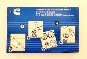 1989 Cummins STC & Celect L10 Series Operation & Maintenance Manual - Picture 1 of 8