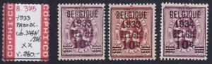 Belgium 1933 - Mint MNH Precancelled Heraldic Lions - Cat value 280€........B375 - Picture 1 of 2
