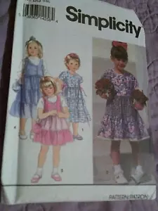 unbenutztes Muster kleines Mädchen 5-6X Kleid & Pullover, knielang oder midi, datiert 1993 - Bild 1 von 2