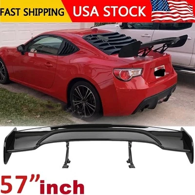 57" Rear Spoiler Wing For Scion FR-S FRS Truck GT-Style Glossy Black Foto 1 de 4