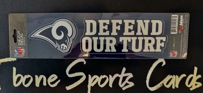New NFL Los Angeles Rams Die-Cut Vinyl LICENSED Decal 2 Pack - Image 1 of 4