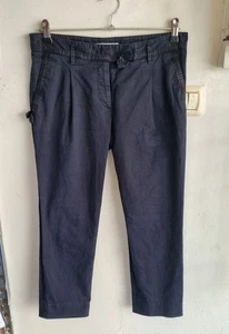 Prada Y2K Womens 40IT Black Chino Pants Low Rise Pockets On Hips Bow Embellished - Picture 1 of 9