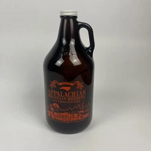 Appalachian Mountain Brewery 64oz Growler Natur Logo Bierkrug dunkelbraun Glas - Bild 1 von 8