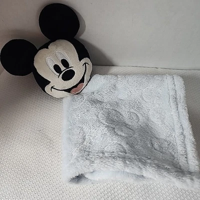 Manta de seguridad para bebé Mickey Mouse Lovey Disney bebé niño azul claro 100 % poliéster Foto 1 de 4