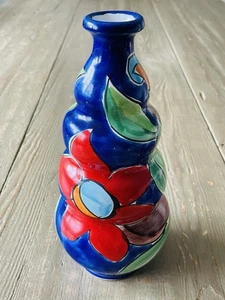 Vtg La Musa Italy Hand Painted Italian Pottery Ceramic Beehive Vase Vessel - Picture 1 of 11