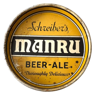 VTG Schreiber's Manru Beer Tray, Schreiber Brewing Co., Buffalo, NY - Image 1 of 4