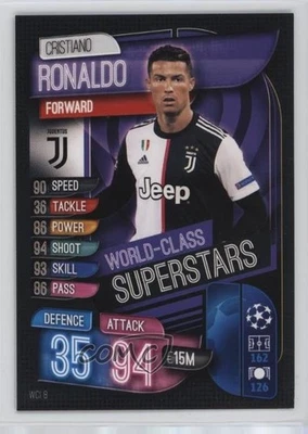 2019 Topps UCL Match Attax US Edition World Class Superstars Cristiano Ronaldo - Image 1 of 2