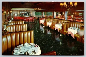Chasen's Restaurant Bar Los Angeles California CA Interior Chrome c1950 Postcard - Picture 1 of 2