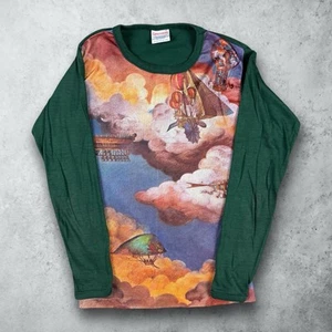 Vintage 60s Expressions Campus Poly Cotton Blend Art Balloon Shirt Size 12 - Picture 1 of 4