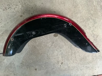 Guardabarros trasero Harley Davidson Softail Fatboy Lazer rojo/negro, 1999 Foto 1 de 4