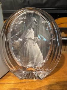 Mikasa Glass Picture Photo Frame "Concentric" Oval 6 3/4" × 4 3/4 New In Box - Picture 1 of 3