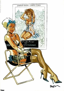 Ex-Libris Meynet - Double M - Mirabelle - Pin Up - Bild 1 von 1