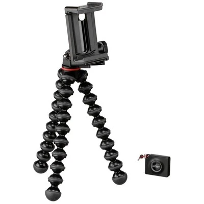 GripTight Smartphone/Action Camera Flexible Tripod Stand Kit, Black/Charcoal,... - Image 1 of 4