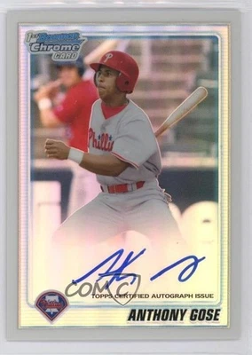 2010 Bowman Chrome Prospects Refractor Auto /500 Anthony Gose #BCP104 Auto - Image 1 of 2